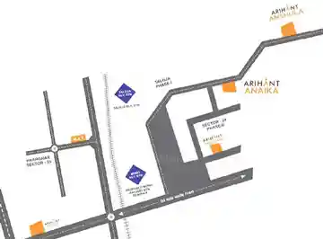 Arihant Anaika Location Map